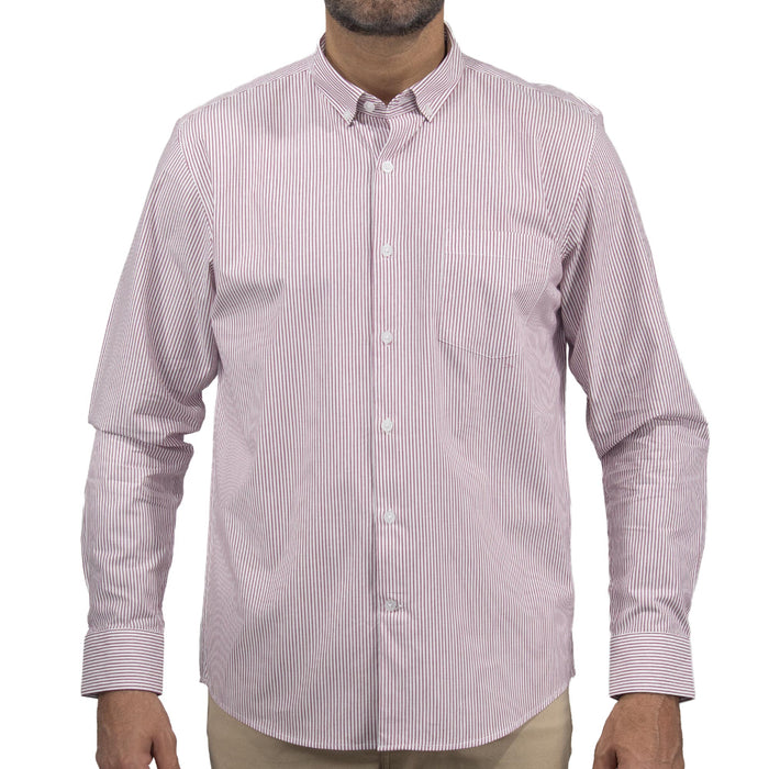 Camisa de Rayas Guida con Manga Larga 100% Algodón 2508164