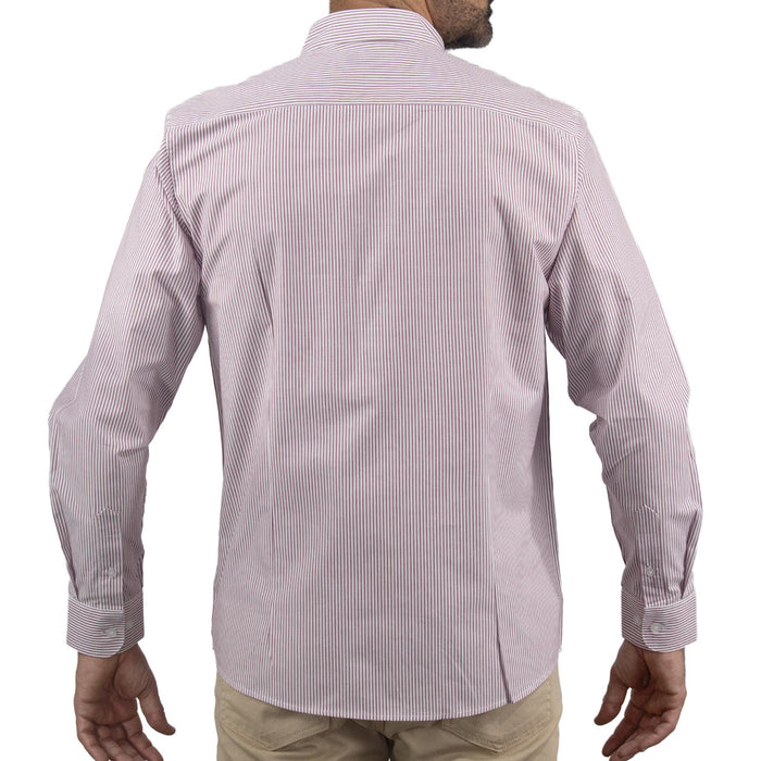 Camisa de Rayas Guida con Manga Larga 100% Algodón 2508164