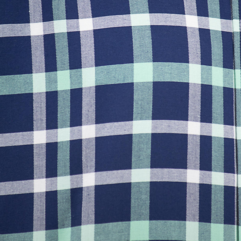 Camisa de Cuadros Azul con Manga Corta 100% Algodón 2508166