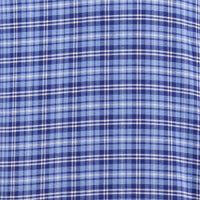 Camisa de Cuadros Azul con Manga Corta 100% Algodón 2508168