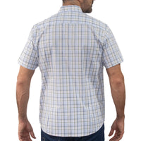 Camisa de Cuadros Azul con Manga Corta 100% Algodón 2508169