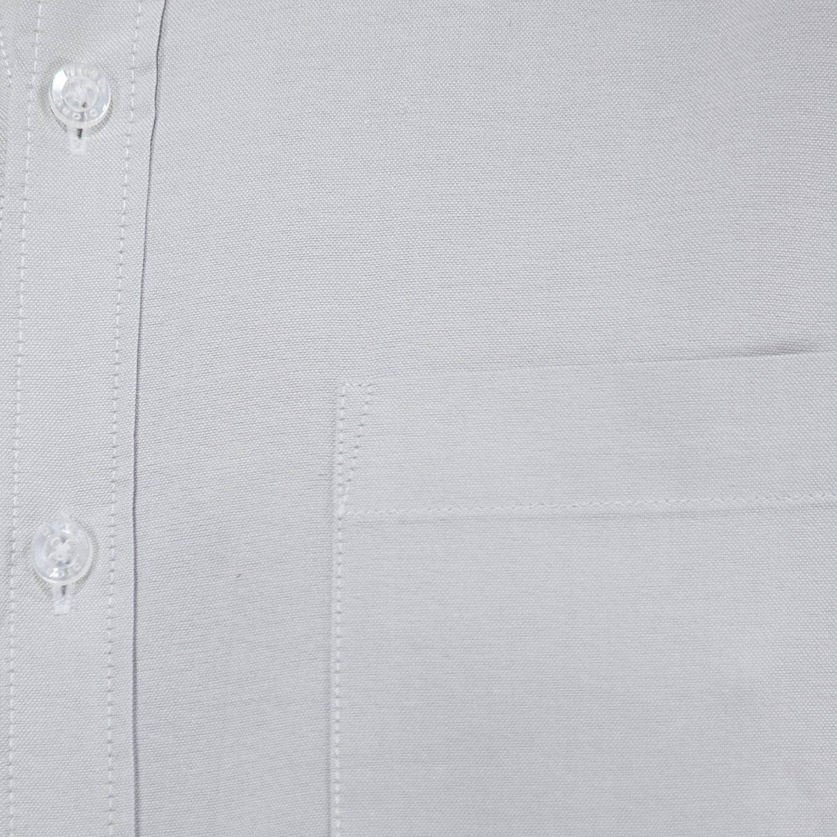 Camisa Gris Lisa con Manga Corta 100% Algodón 2508170