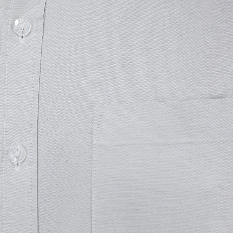 Camisa Gris Lisa con Manga Corta 100% Algodón 2508170