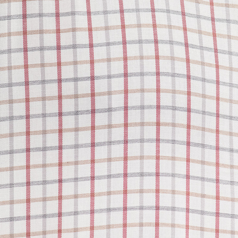 Camisa Cuadros Blanca con Manga Larga 100% Algodón 2509174