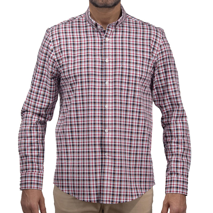 Camisa de Cuadros Roja con Manga Larga 100% Algodón 2509175
