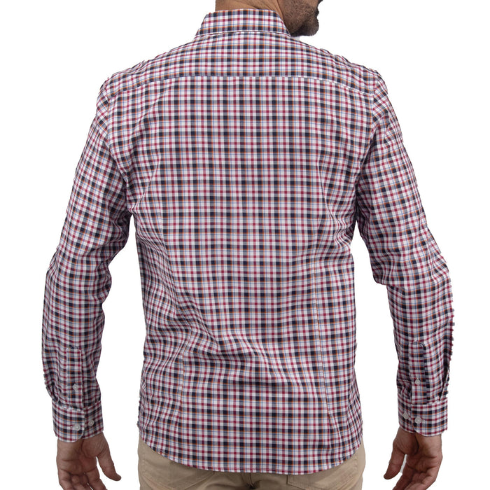 Camisa de Cuadros Roja con Manga Larga 100% Algodón 2509175