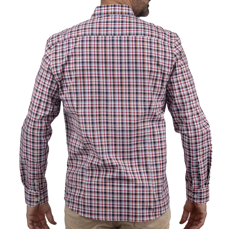Camisa de Cuadros Roja con Manga Larga 100% Algodón 2509175