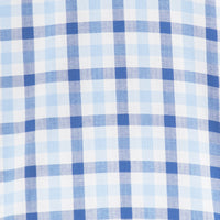 Camisa de Cuadros Azul con Manga Corta 100% Algodón 2509186