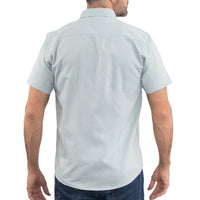 Camisa de Bambú Lisa en Verde con Manga Corta 100% Algodón 2509188