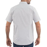 Camisa Rayas Blanca con Manga Corta 100% Algodón 2509189