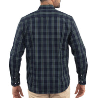 Camisa Azul de Cuadros Manga Larga 2509190