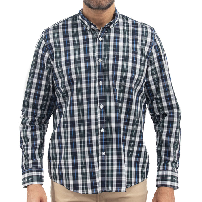 Camisa de Cuadros Verde Manga Larga 2509192