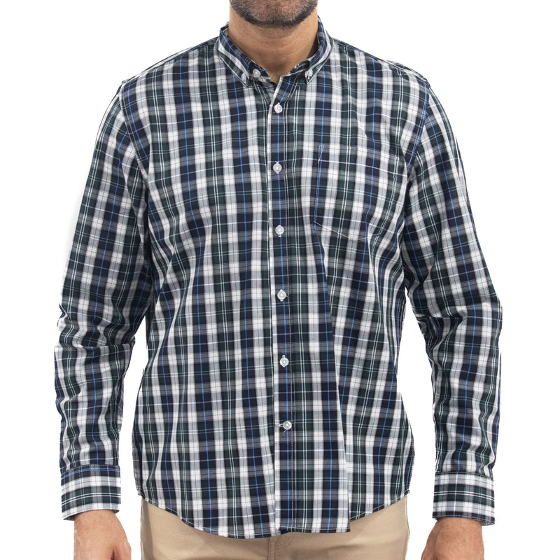 Camisa de Cuadros Verde Manga Larga 2509192