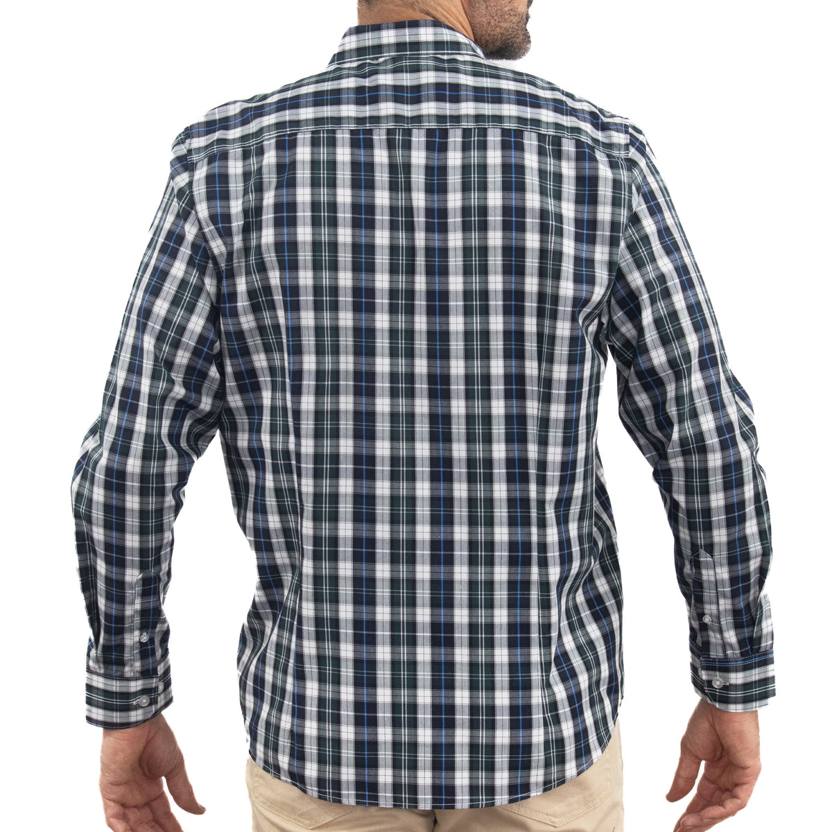 Camisa de Cuadros Verde Manga Larga 2509192