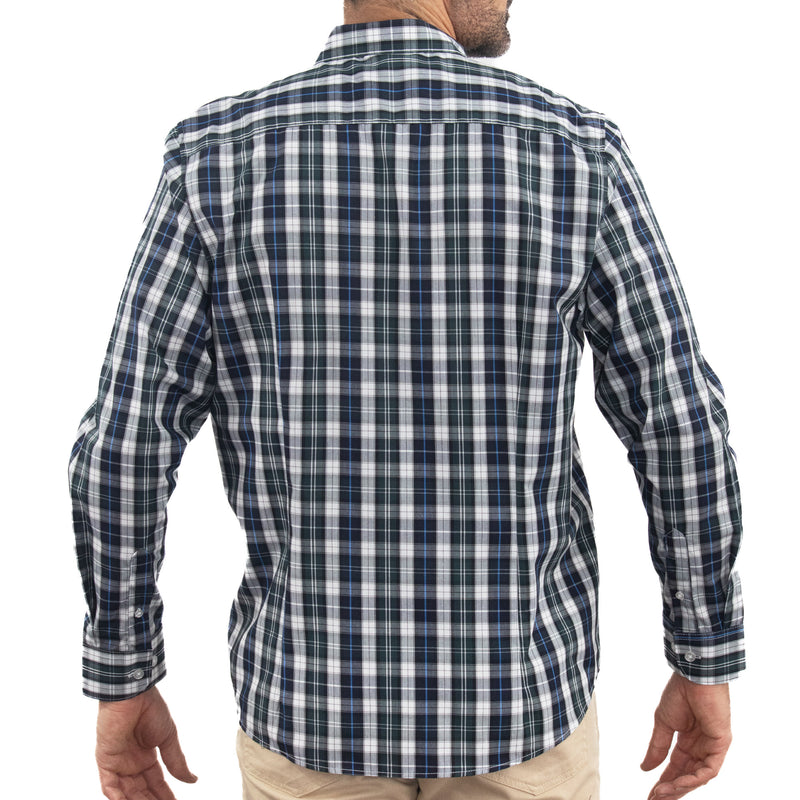 Camisa de Cuadros Verde Manga Larga 2509192