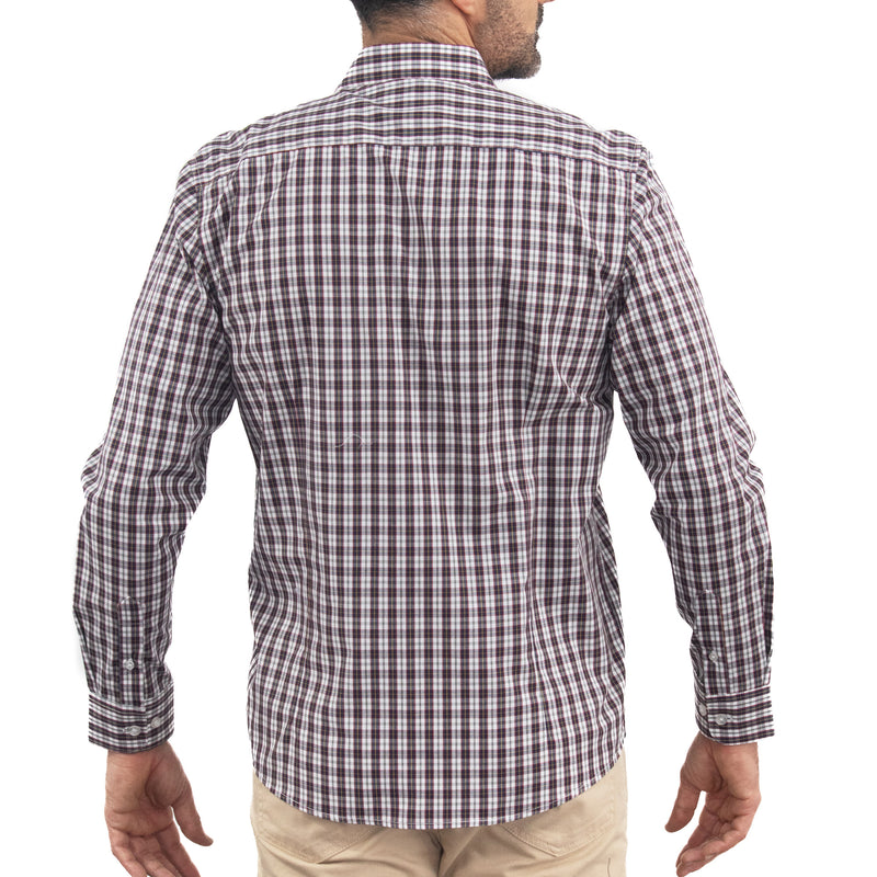 Camisa Roja de Cuadros Manga Larga 2509193