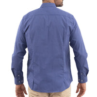 Camisa Azul de Cuadros Manga Larga 2509195