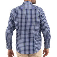 Camisa Azul de Cuadros Manga Larga 2509197