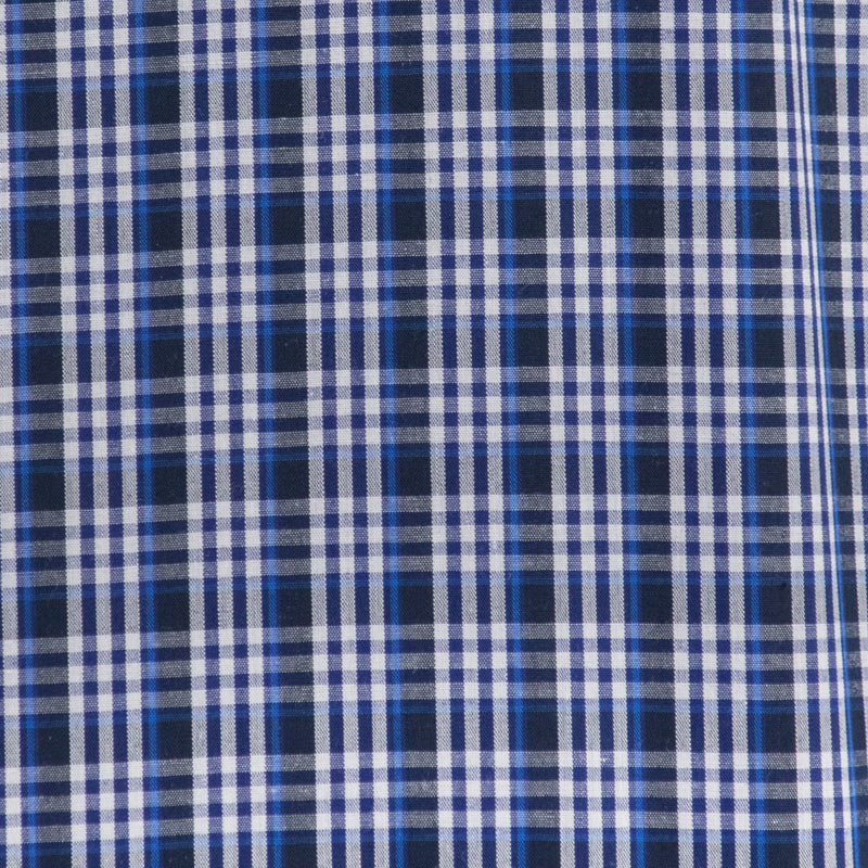 Camisa Azul de Cuadros Manga Larga 2509197