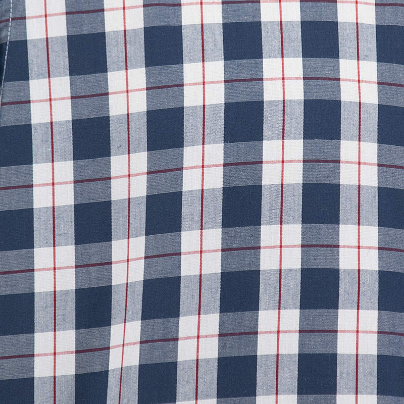 Camisa Azul de Cuadros Manga Larga 2509200