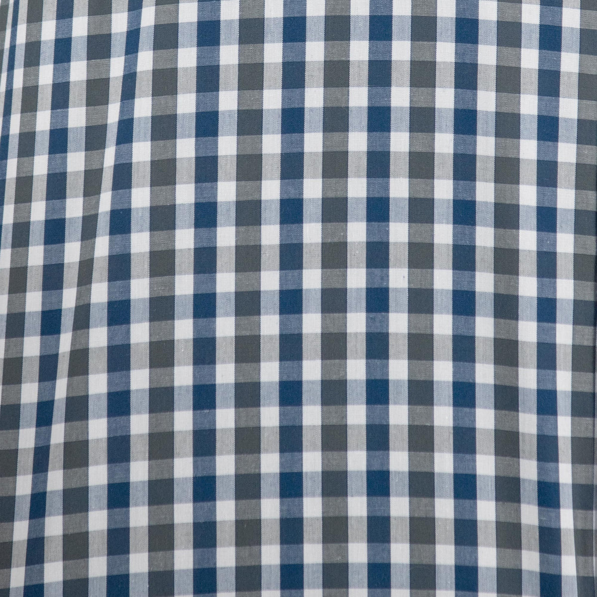 Camisa Azul de Cuadros con Manga Corta 2509203