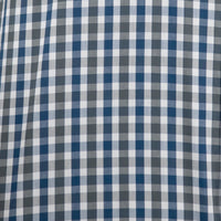 Camisa Azul de Cuadros con Manga Corta 2509203