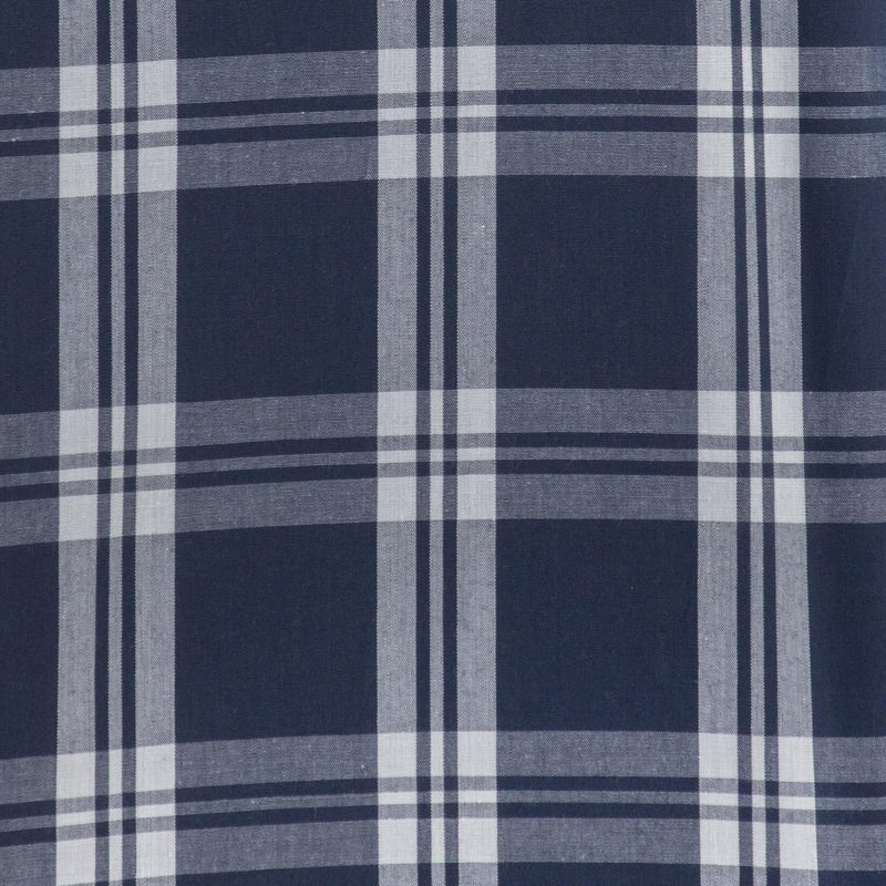 Camisa Azul de Cuadros con Manga Corta 2509207