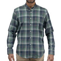 Camisa Franela Cuadros Verde Manga Larga 2510217