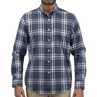 Camisa Franela Cuadros Azul Manga Larga 2510220