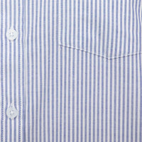Camisa Rayas Azul con Manga Larga 100% Algodón BASICO12