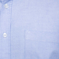 Camisa Lisa Azul con Manga Corta 100% Algodón BASICO14