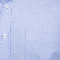 Camisa Azul Lisa Manga Corta 100% Algodón Talla Extra 2615046