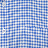 Camisa de Cuadros Azul con Manga Corta 100% Algodón BASICO15