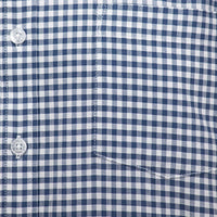 Camisa de Cuadros Azul con Manga Corta 100% Algodón BASICO16