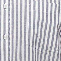 Camisa Rayas Gris Manga Corta 100% Algodón Talla Extra 2615045