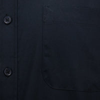 Camisa Lisa Negra con Manga Larga 100% Algodón BASICO19
