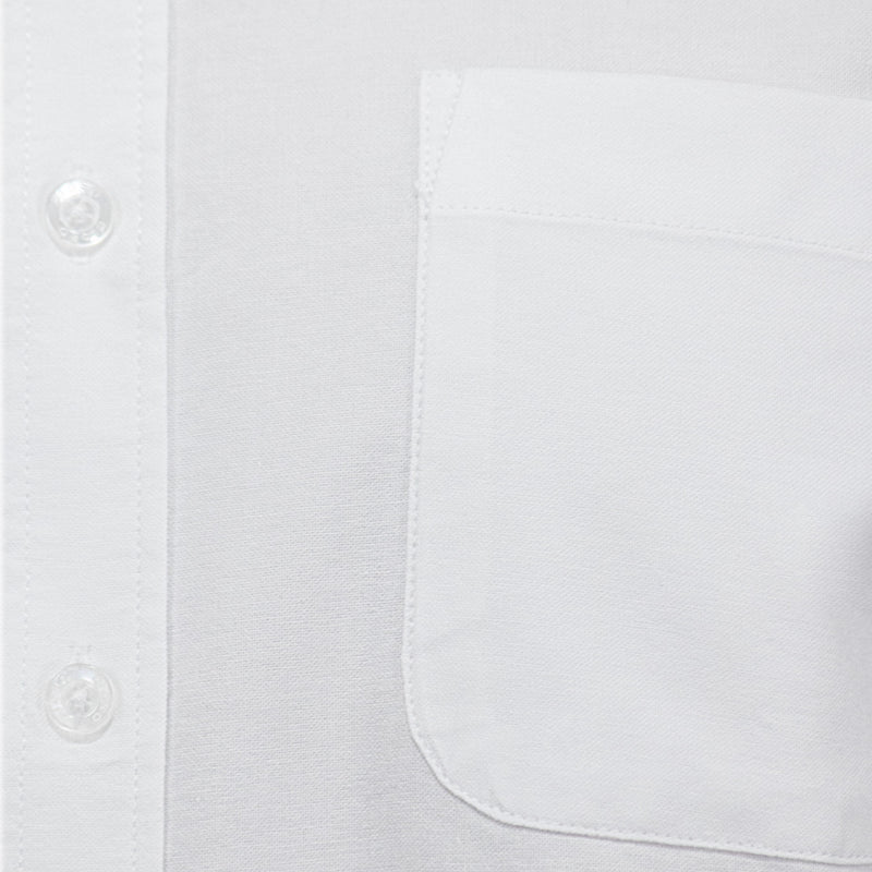 Camisa Lisa Blanca con Manga Larga 100% Algodón BASICO1