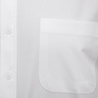 Camisa Lisa Blanca con Manga Larga 100% Algodón BASICO20