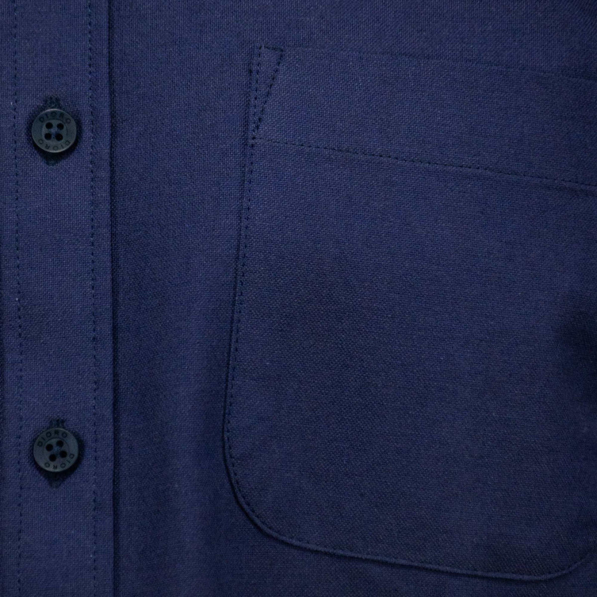 Camisa Azul Lisa con Manga Larga 100% Algodón BASICO3