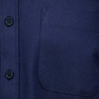 Camisa Azul Lisa con Manga Larga 100% Algodón BASICO3