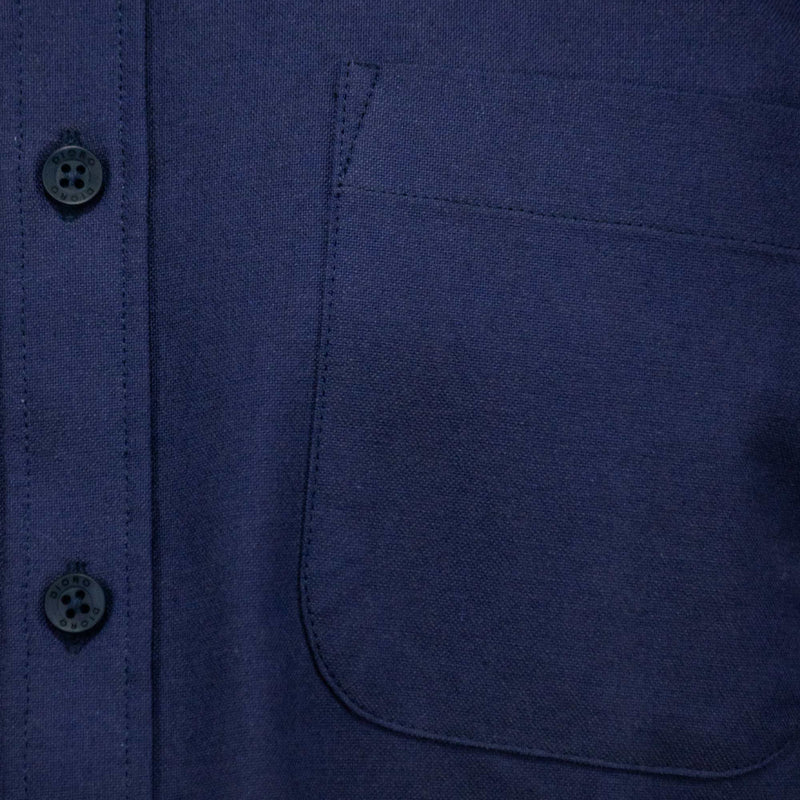Camisa Azul Lisa con Manga Larga 100% Algodón BASICO3