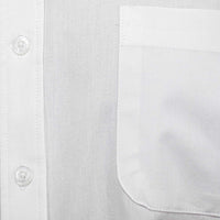 Camisa Blanca Lisa de Manga Larga 100% Algodón BASICO4