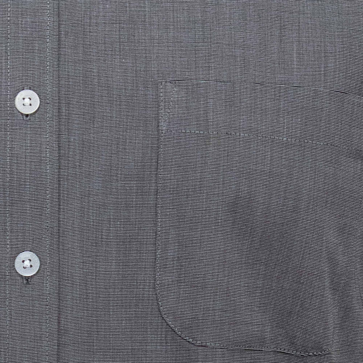 Camisa Lisa Gris con Manga Larga 100% Algodón BASICO6