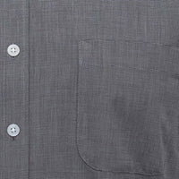 Camisa Lisa Gris con Manga Larga 100% Algodón BASICO6