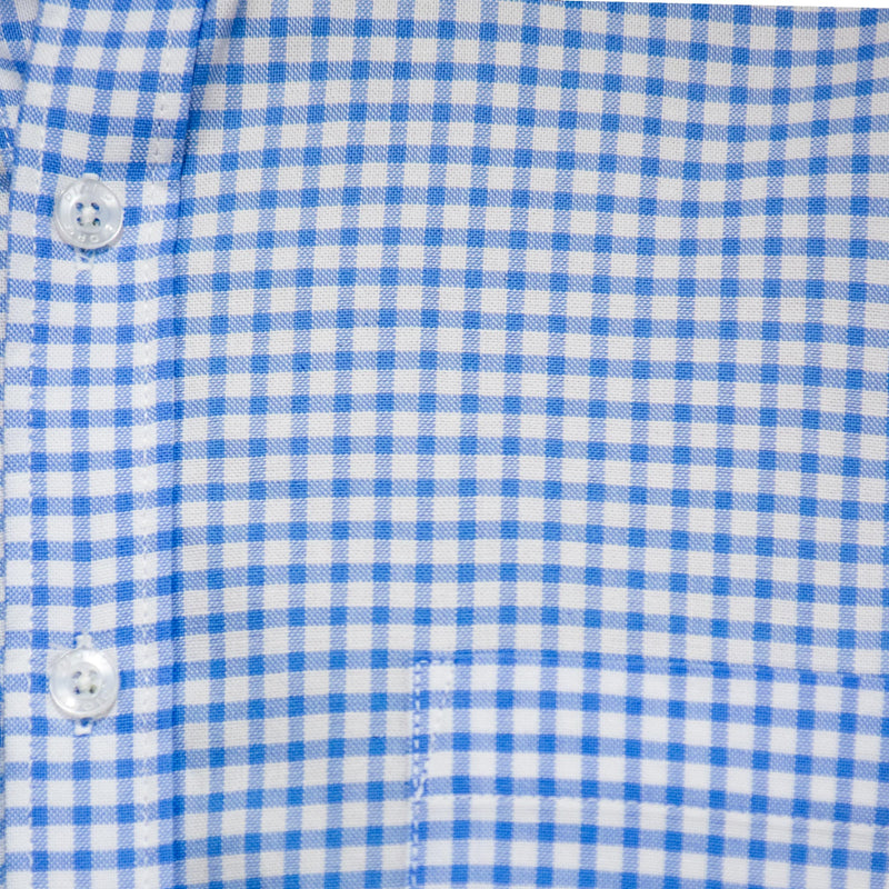 Camisa de Manga Larga Cuadros Azul 100% Algodón BASICO8