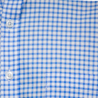 Camisa Cuadros Azul Manga Larga 100% Algodón Talla Extra 2615037