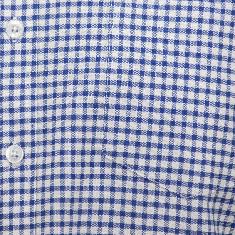 Camisa de Manga Larga Cuadros Azul 100% Algodón BASICO9