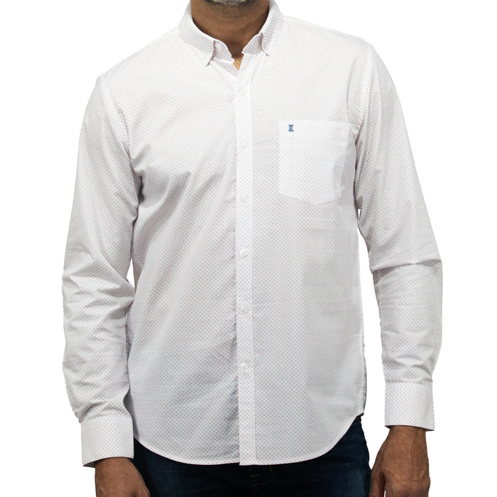 Camisa con Estampado Blanca de Manga Larga 2408067