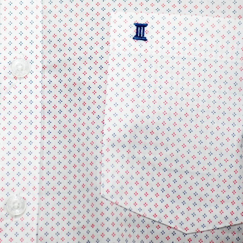 Camisa con Estampado Blanca de Manga Larga 2408067