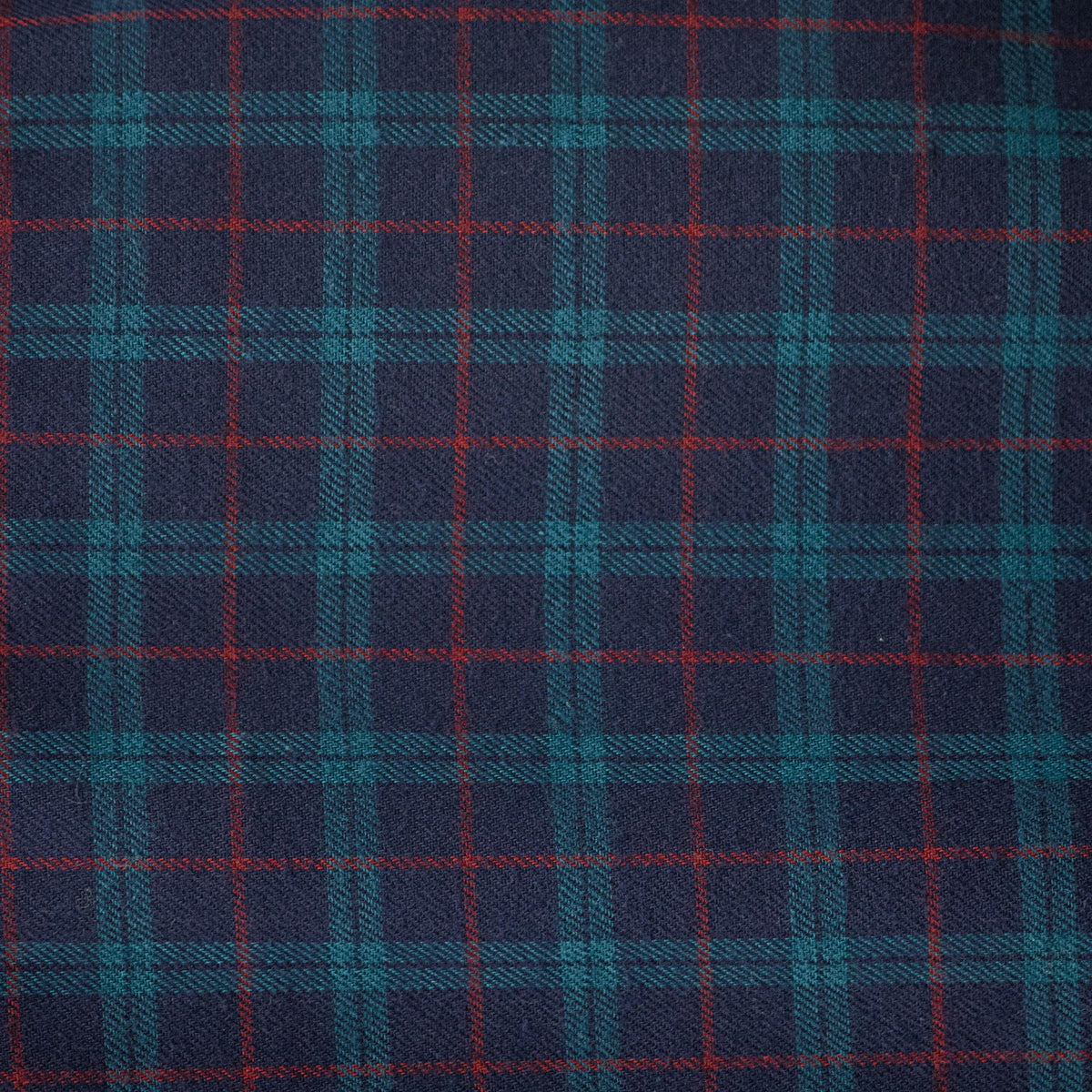 Camisa de Franela de Cuadros Azul con Manga Larga Talla Extra 2210087